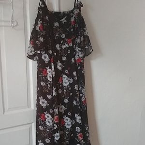 Torrid cold shoulder hi-lo dress